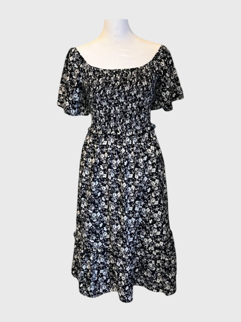 GRACE KARIN Women's Off Shoulder Ruffle Midi Dress